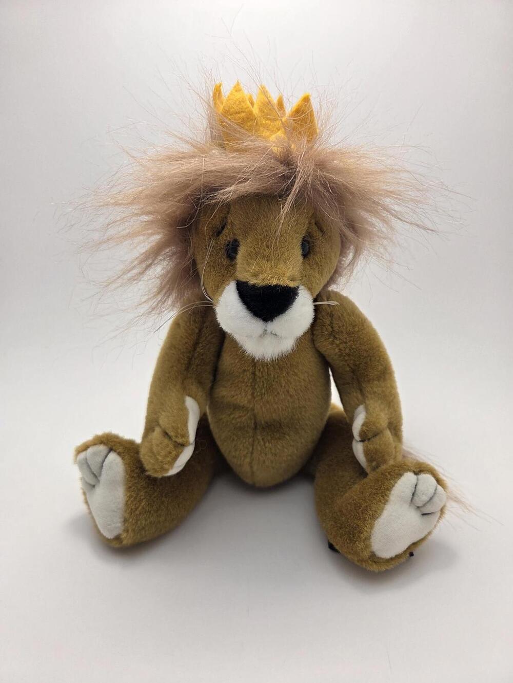 Ty Attic Treasures Collection โSireโ the Lion - No Hang Tag (10 inch)